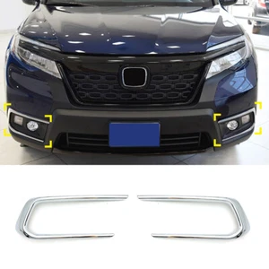 For Honda Passport 2019-2021 ABS Chrome Front Fog Light Lamp Cover Trim Decor - Bild 1 von 8