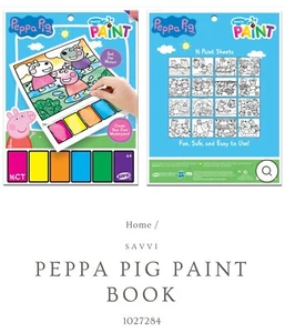 Libro de Pintura Mágica Peppa Pig SAVVI 1027284 16CT (Lote 22) Nuevo - Imagen 1 de 5