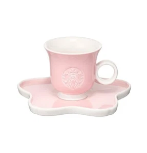 Starbucks Korea 2023 23 Cherry Blossom Flower Mug & Saucer 237ml - Picture 1 of 8