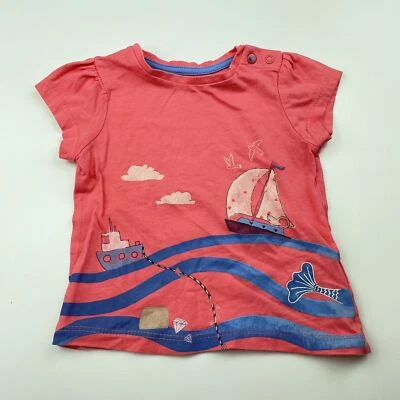 Girls size 00, Mothercare, cotton t-shirt / top, GUC - image 1 of 4