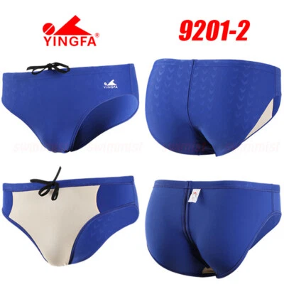 YINGFA 9201-2 MEN‘S COMPETITION RACING TRAINING SWIMMING BRIEFS TRUNKS M Sz24/26 - Image 1 of 2