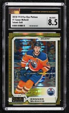 2018-19 O-Pee-Chee Platinum Seismic Gold /50 Connor McDavid #1 CSG 8.5