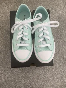 converse Chuck Taylor All Star mermaid Scales uk 13 Blue Pastel With Box VGC - Picture 1 of 4
