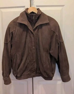 Vtg Men's Wilsons Adventure Bound Brown Suede Leather Jacket Sz M - Picture 1 of 21