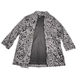 Sara Michelle Bluse 2x Art Deco elegantes Schnörkelmuster vorne offen Abendtop - Bild 1 von 9