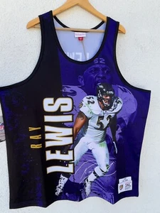 Mitchell & Ness Ray Lewis Baltimore Ravens Mesh Tank Top Size 3XL NWT MSRP $90 - Picture 1 of 7