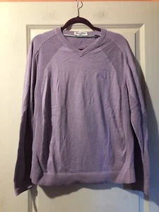 Tommy Bahama Herren/Frauen Unisex Island Zone coole Seite V-Ausschnitt lila Pullover groß - Bild 1 von 14