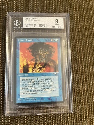 MTG 1996 ALLIANCES FORCE OF WILL GRADED 8 FREE SHIPPING PRICE LOWERED - Image 1 of 3