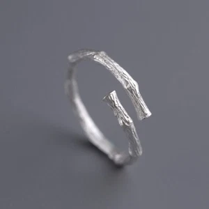 Adjustable Silver Ring-Dainty Silver Ring For Women, Open Ring - Picture 1 of 7