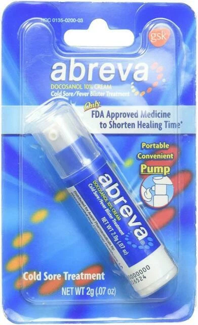 Abreva Cold Sore Treatment 2-Gram FDA Approved