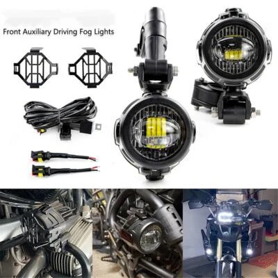 Conjunto de luces antiniebla LED universales para BMW R1200GS F800GS F700GS F650 K1600 Foto 1 de 4
