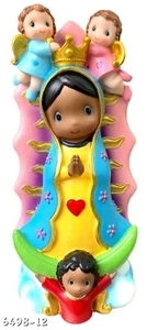 Nuestra Señora de Guadalupe Cara de Bebé Virgen María Virgen Católica de Guadalupe Nuevo 12" - Imagen 1 de 3