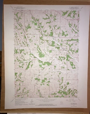 Mt. Vernon WI Dane County USGS Topographical Geological Survey Quadrangle Map - Изображение 1 из 4