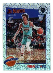 Ja Morant Grizzlies 2019-20 Panini Hoops Premium Stock Retail Silver Mojo Prizm - Picture 1 of 2