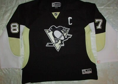 JERSEY NEGRO MUJER REEBOK NHL PENGUINS SIDNEY CROSBY "C", TALLA XL, USADO - EN MUY BUEN ESTADO Foto 1 de 4