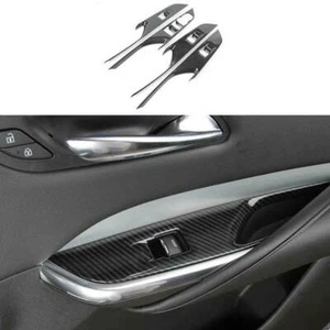 For Cadillac XT4 2019-2022 Carbon Fiber Window Lift Panel Switch Cover Trim 4PCS - Bild 1 von 9