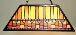 VTG Mid Century Mod Retro Eames Art Glass Hangin Gold Brown Orange Restore Home - Picture 1 of 14