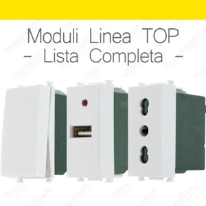 Serie Compatibile Vimar Plana interruttori, pulsanti, USB e prese linea TOP - Photo 1/47