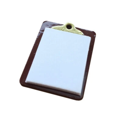 Dollhouse Accessories Notepad Clamp Plate 1:12 Miniature Decor Ornament - Image 1 of 3