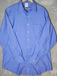Camicia Brooks Brothers manica lunga con colletto e bottoni 16,5/35 leggera - Foto 1 di 15