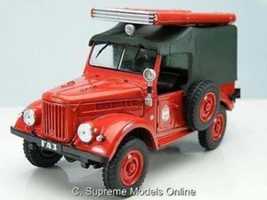 GAZ 69 FIRE SERVICE JEEP MODEL 1/43RD SCALE RUSSIA RED COLOUR EXAMPLE T3412Z(=) - Picture 1 of 5