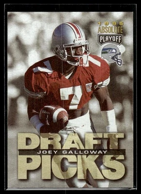 1995 Playoff Absolute Joey Galloway Rookie Seattle Seahawks #187 - Image 1 of 2