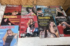 1982 Easyriders Motorcycle Magazine Lot Of 9 All Have David Mann Posters - Imagen 1 de 13