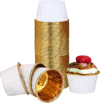 100 Pirottini per Muffin in Foglio Di Alluminio, per Muffin, per Muffin, per Cup - Immagine 1 di 4