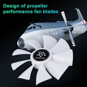 12cm Computer PC Case Fan PWM 4Pin Intelligent Temperature Control Cooling Fan - Afbeelding 1 van 14