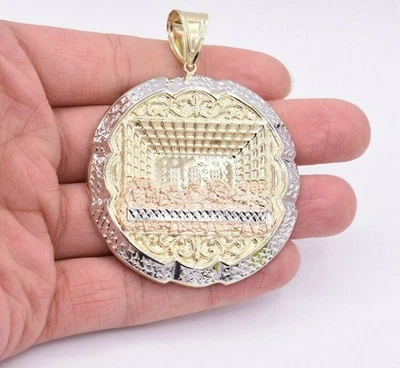 Pingente enorme de ouro rosa branco amarelo ouro rosa 10K 3" Apóstolos Última Ceia - Imagem 1 de 4