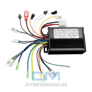 36V 48V 350W Brushless Motor Controller Dreimodi Sinus leise für E-Bike - Bild 1 von 23