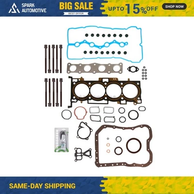 Full Gasket Set Head Bolts Fit 10-13 Hyundai Kia Optima Rondo 2.4L DOHC - Image 1 of 4