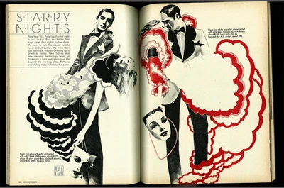 GQ -OCTOBER 1974-LONDON FLASH-MICHEALE VOLLBRACHT 6 PGS-TONY HAMILTON-BIBA Foto 1 de 4