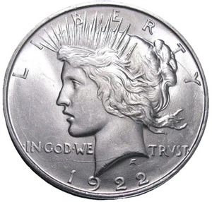 1922 D Peace Silver Dollar Numerous Die Cracks UNCIRCULATED - Picture 1 of 2