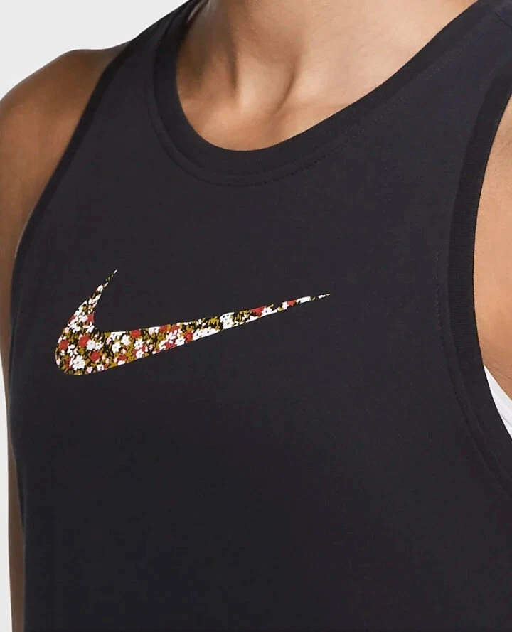 Camiseta sin mangas Nike Logo Dri-FIT Training DFC negra para mujer talla XS (DJ4104-010) NUEVA CON ETIQUETAS Foto 1 de 1