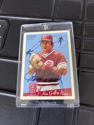 2008 GOUDEY Graphs 约翰尼·本奇亲笔签名 SP 罕见短版红色名人堂 — 第 1/2 张图片