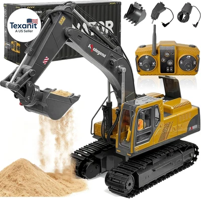 3 in 1 Remote Control Excavator Toy 14 Channel RC Excavator Toy for Boys 3-12 wi - Image 1 of 4
