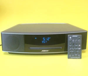 Bose Wave Music Sound System IV Audio CD Silver And Black Remote  (83AE) - Picture 1 of 21