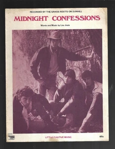 Partituras antiguas GRASS ROOT MIDNIGHT CONFESSIONS 1967 LOU JOSIE - Imagen 1 de 1