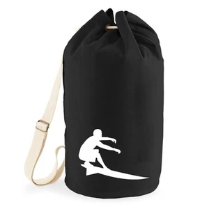 Seesack Surfen Silhouette Geschenkidee Surfen Geschenk Präsent Mitbringsel Souve - Bild 1 von 7