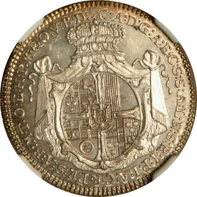 1761 Teutonic Order 3 Kreuzer NGC MS-66 - pop top - Image 1 of 4