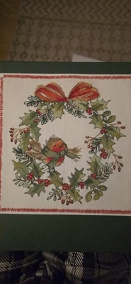 Large completed Cross Stitch Card - Image 1 of 4