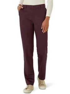 Lee Women's Comfort Woven Straight Leg Fit Purple Pants  Comfort & Style M20 - Picture 1 of 13