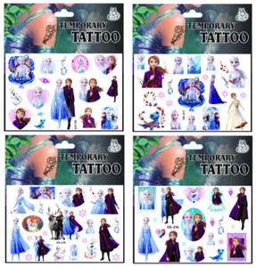 5/10x Kinder Elsa Prinzessin Temporäre Tattoos Aufkleber Party BEUTE Tütenfüller Mädchen - Bild 1 von 46