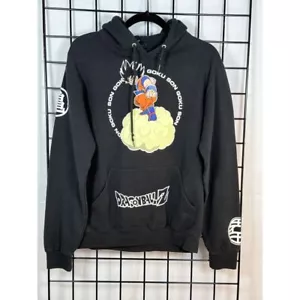 DRAGON BALL Z Pullover Hoodie Mens S Black Bird Studio Son Goku Cosplay - Picture 1 of 9