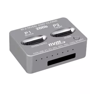 High Speed USB3.2 Gen2 Type C Dual Ports M.2 NVME SSD Clone Docking Station - Picture 1 of 6