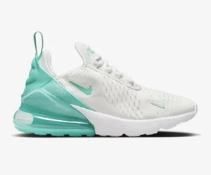 Nike Air max 270 Womens Kids Sneakers GS Size US 5Y (6.5W) Jade White Shoes New✅ - Picture 1 of 13