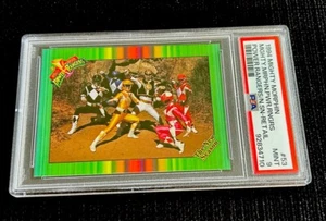 MIGHTY MORPHIN POWER RANGERS RARE 1994 Power Team Card POP 2 MINT PSA 9 - Picture 1 of 3