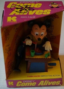 Vintage Disney Mickey Mouse Come Alive's Eating New in Box Works Kohner 1973 Vtg - Bild 1 von 8
