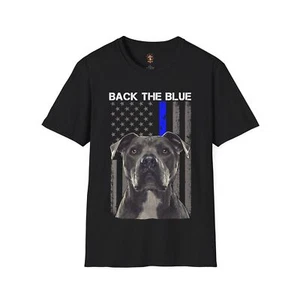 Back the Blue Pitbull Pet Lovers Dogdad Dogmom Geschenk T-Shirt - Bild 1 von 65